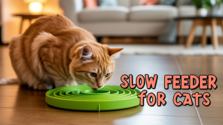 et-approved ceramic slow feeder for cats - prevents whisker stress