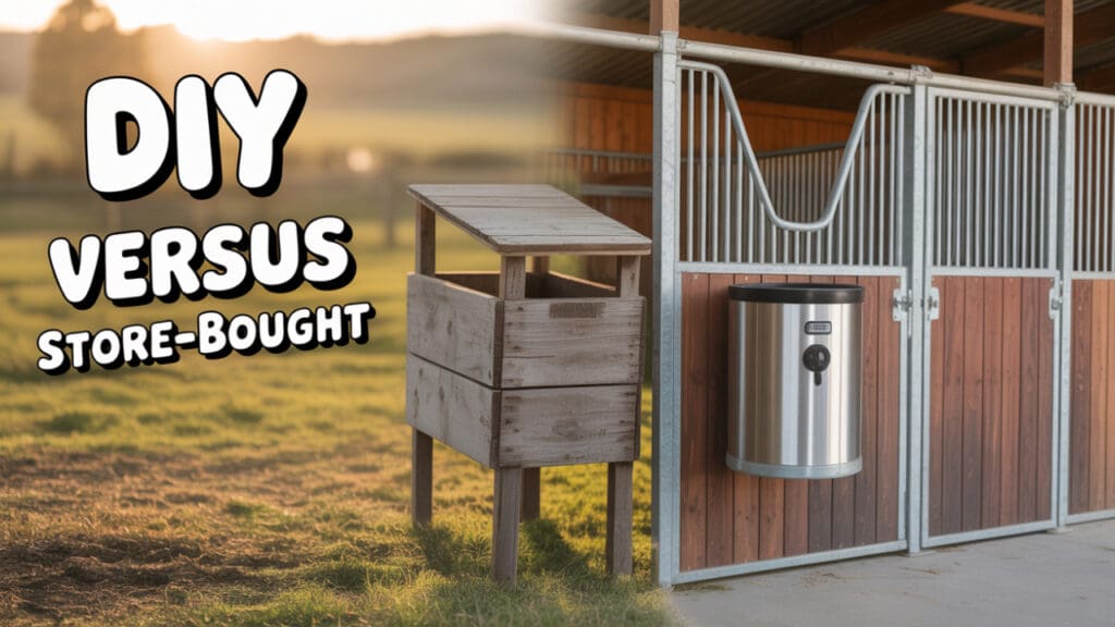DIY Auto Horse Feeder Options vs. Store-Bought Models
